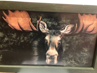 Vintage Hidden Moose Art