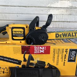 DEWALT 16 in. 60V MAX Lithium-Ion Cordless FLEXVOLT Brushless Chainsaw (Tool Only)