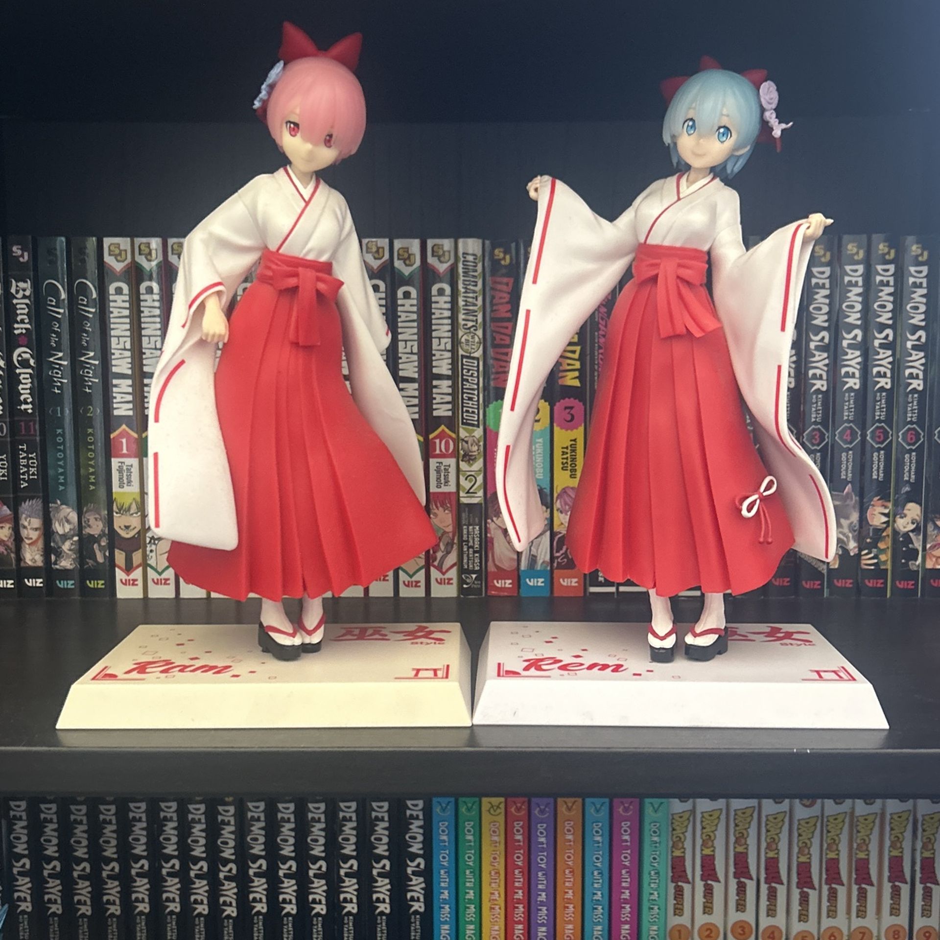 SEGA Rezero Re:Zero Rem Ram Super Premium Figure Japanese Style Kimono (2 Pieces)