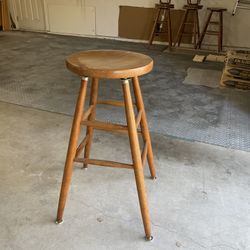 6 Oak Bar Stools . 30” tall