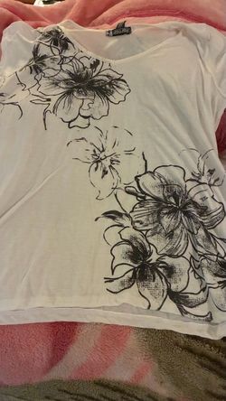 White floral shirt