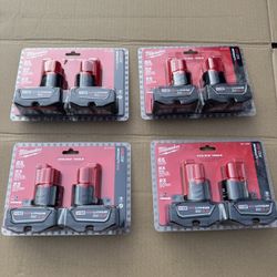 Milwaukee Batteries M12 3ah 70ea