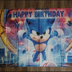 Sonic Backdrop 5x3Ft