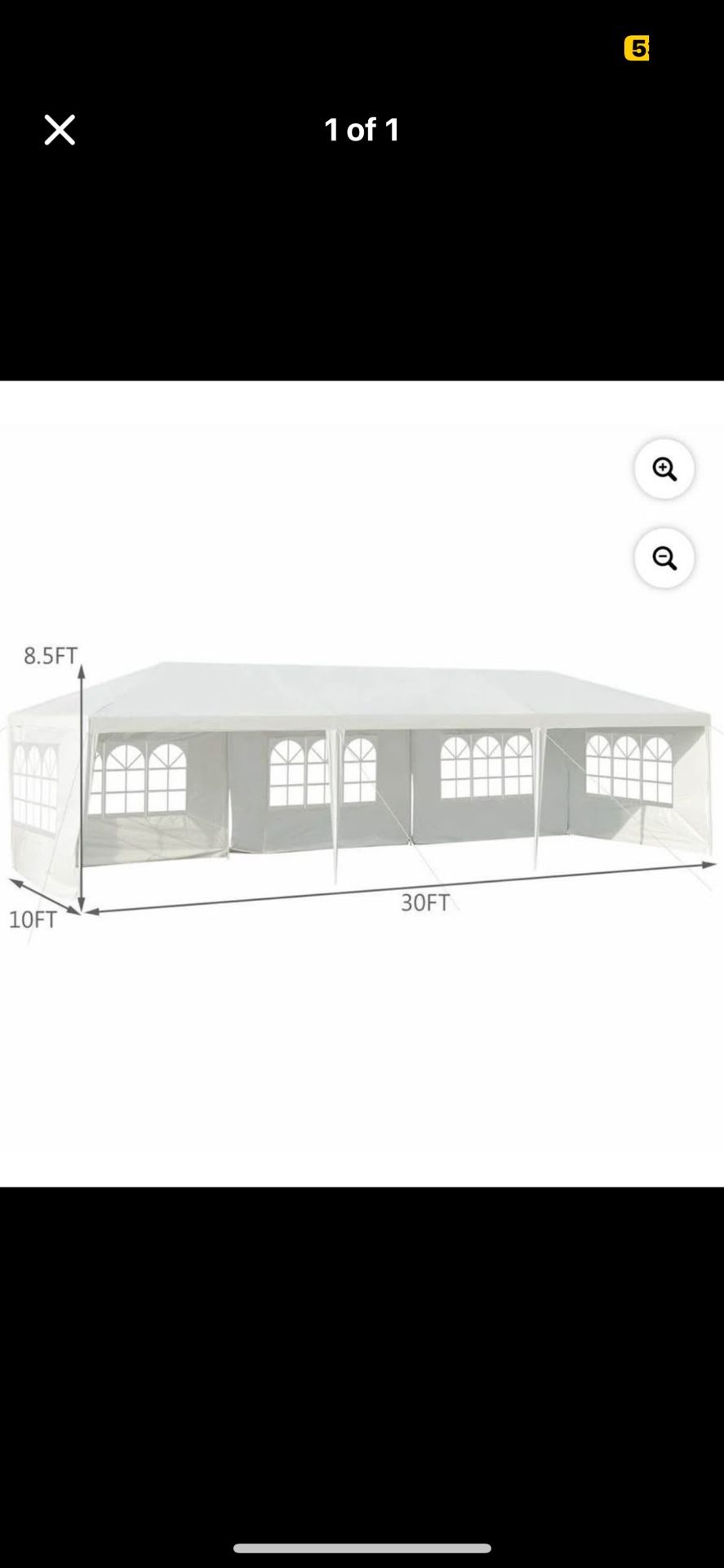 10'x30' Party Wedding Tent Event Canopies Heavy Duty Pavilion 5 Sidewall (price is negotiable) 3x available