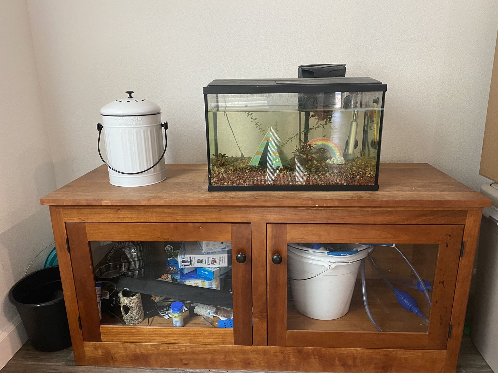 Entire fish tank setup