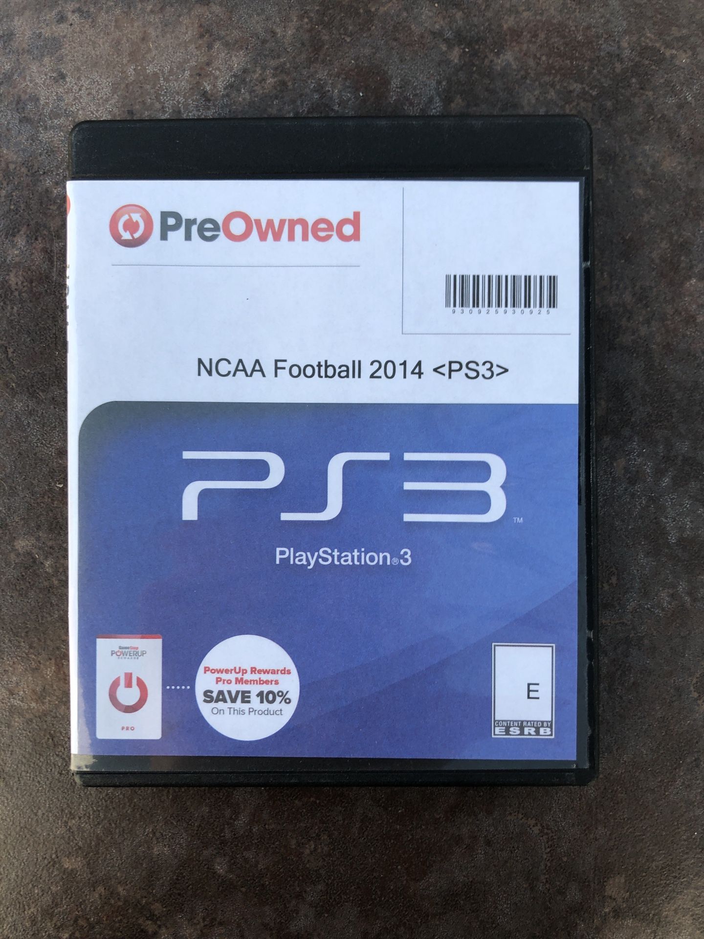 NCAA 14 PS3 GameStop Case No Manual