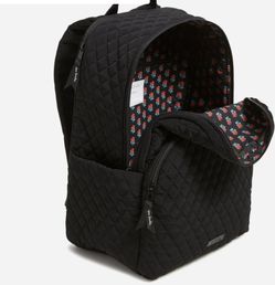 Christmas Gift Vera Bradley Large Microfiber Black Laptop Backpack
