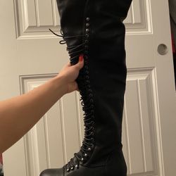 Thigh High Combat Boots