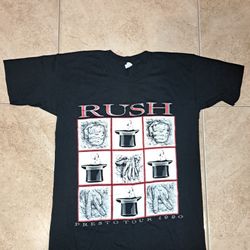 Rush Vintage T Shirt 1990 Presto Tour Concert Cities Rock Band LP
