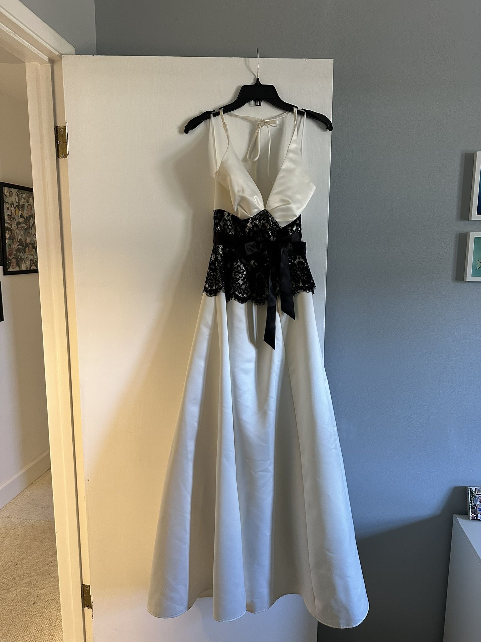 White And Black Dress