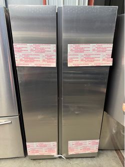 brand new Samsung 36 in. 28 cu. ft. Standard Depth Smart Side by Side Refrigerator in Fingerprint-Resistant Stainless Steel Questions & Answers (363)