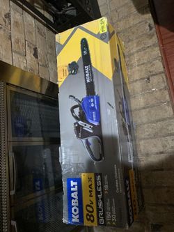 Kobalt Cordless Chainsaw 80v brand new
