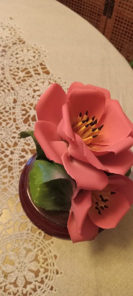 Porcelain Flower Decor