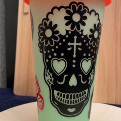 Sugar Skull Color Changing Tumbler For Sale