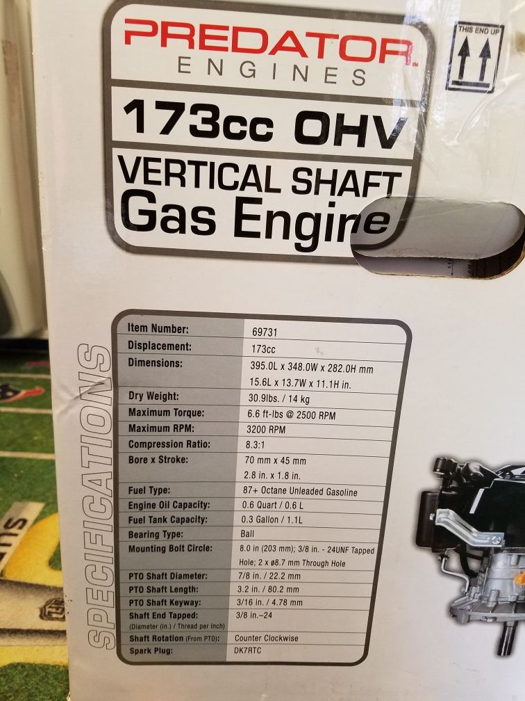 Brand new lawn mower engine. Never used.