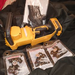Brushless Electric Chainsaw -similiar To DeWalt Model 20v Battery Brand New
