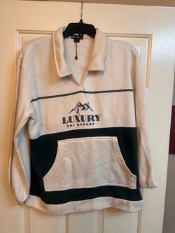 Large Luxury Ski Resort Pullover Sweatshirt