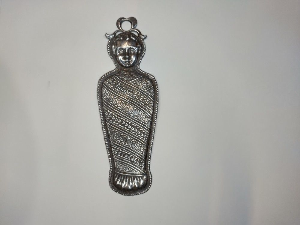 Antique Ex- Voto Silver Plaque.