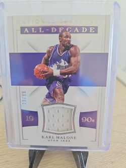 Jazz Karl Malone  Jersey  Card