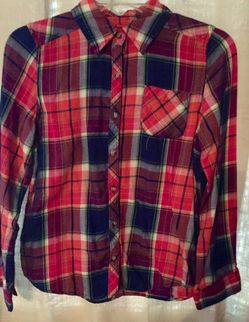 MUDD Childs size 12 1/2 plaid shirt