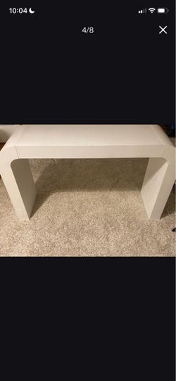 Horseshoe Console Table TOV Hump White