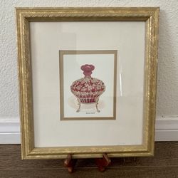 Framed Print Signed By Barbie Mathis Matted 10/12”