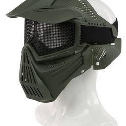 Airsoft Mask Full Face Protection Gear Tactical Steel Mesh 
