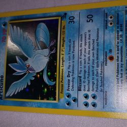 Pokemon Articuno From Fossil Set