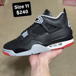 Size 11 - Air Jordan 4 Bred Reimagined