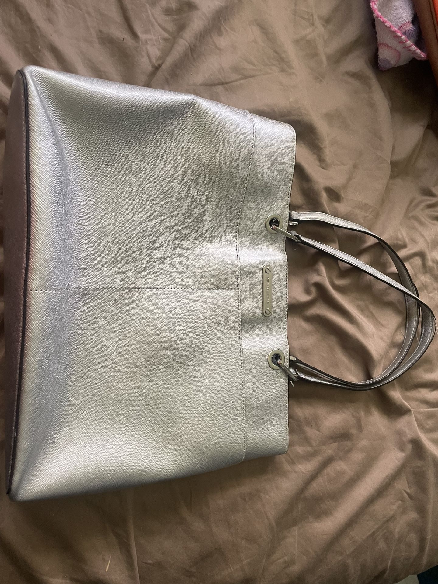 Michael Kors, Silver Purse No Stains Inside Or Outside