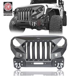 New in a sealed box Compatible For 2007-2018 Jeep Wrangler JK JKU Front Bumper (D620)