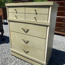Mid Century Tall Dresser 