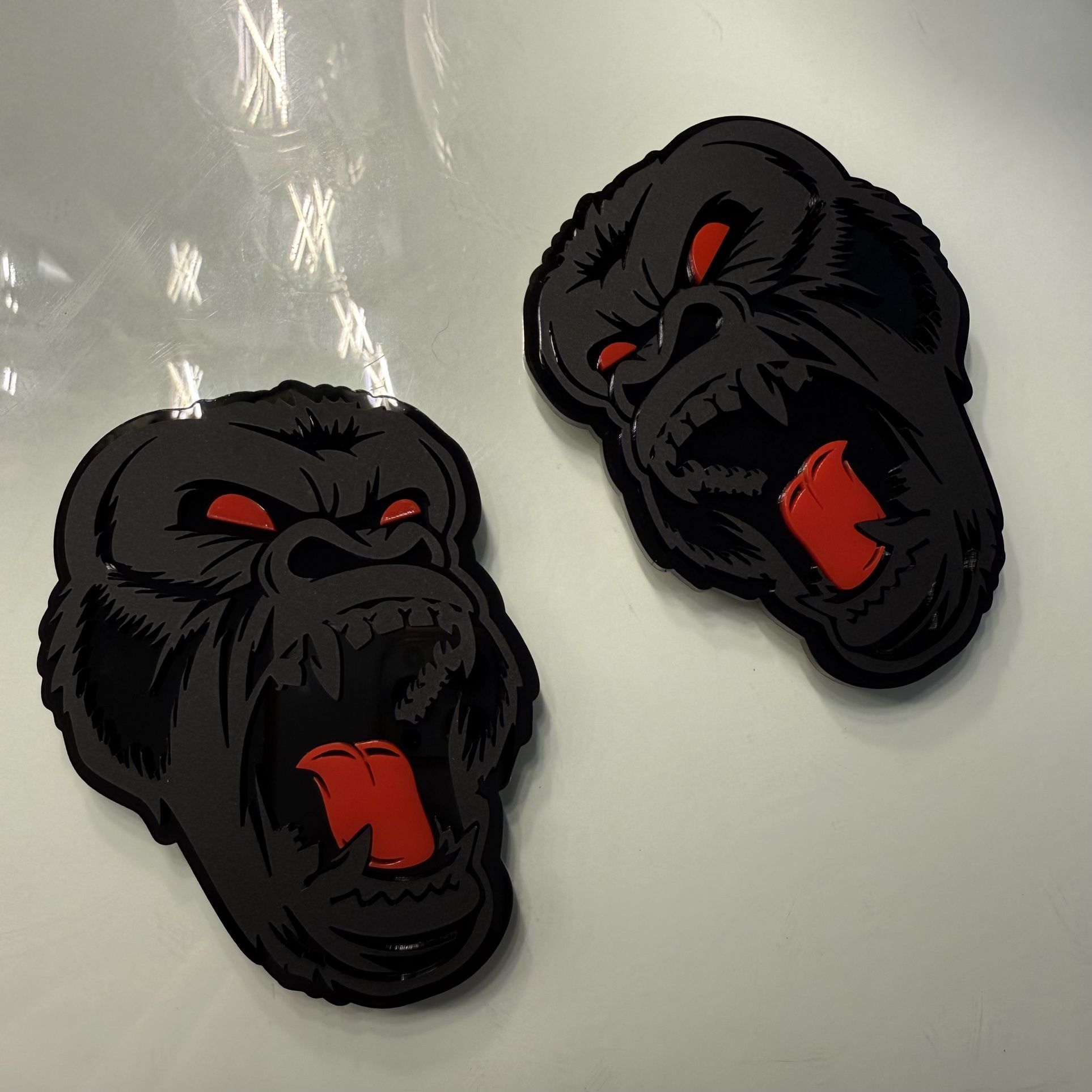 Red Eye Gorilla Car Badges