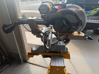 15 Amp Corded 12 in. Double Bevel Sliding Compound Miter Saw with a stand