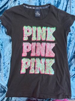 pink victoria secret t shirt