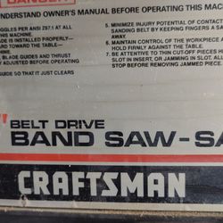 Sears Craftsman 12" Band Saw  / Sander 