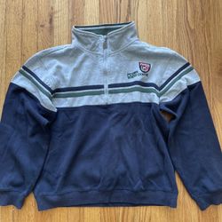 PEPCO Peppa Pig Children's Sporty Half-Zip Hoodie/Sweater 150 Size Gray and Navy Color Block [Brand] PEPCO Peppa Pig [Style] Classic half-zip hoodie w