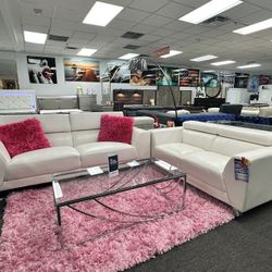 Beautiful Modern Sofa And Loveseat Living Room Furniture Set NOW 50% OFF For Memorial Day For ONLY $999 W/ A FREE RUG