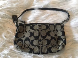 Authentic Black Coach Wristlet