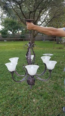 Beautiful bronze colored chandelier