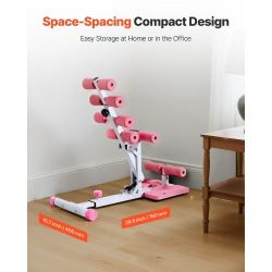 Deep Squat Machine, Adjustable Glute Trainer with 3 High Resistance Bands, Foldable Leg and Glute Trainer, Push-Up Training Equipment for Home Gym, Pi