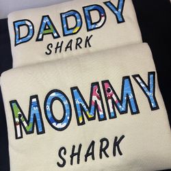 Custom Mama & Daddy Shark 🙌🏽