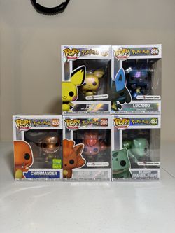 Pokemon Poke Center Funko Pops Lot of 5