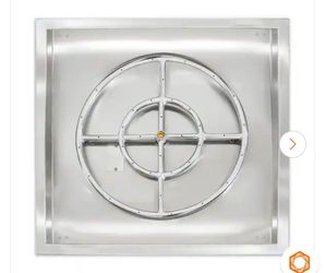 Bluegrass Living
24 Inch Stainless Steel Square Drop-In Fire Pit Burner