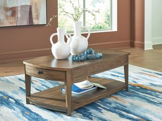 Burkbyer Brown Rectangular Cocktail Table