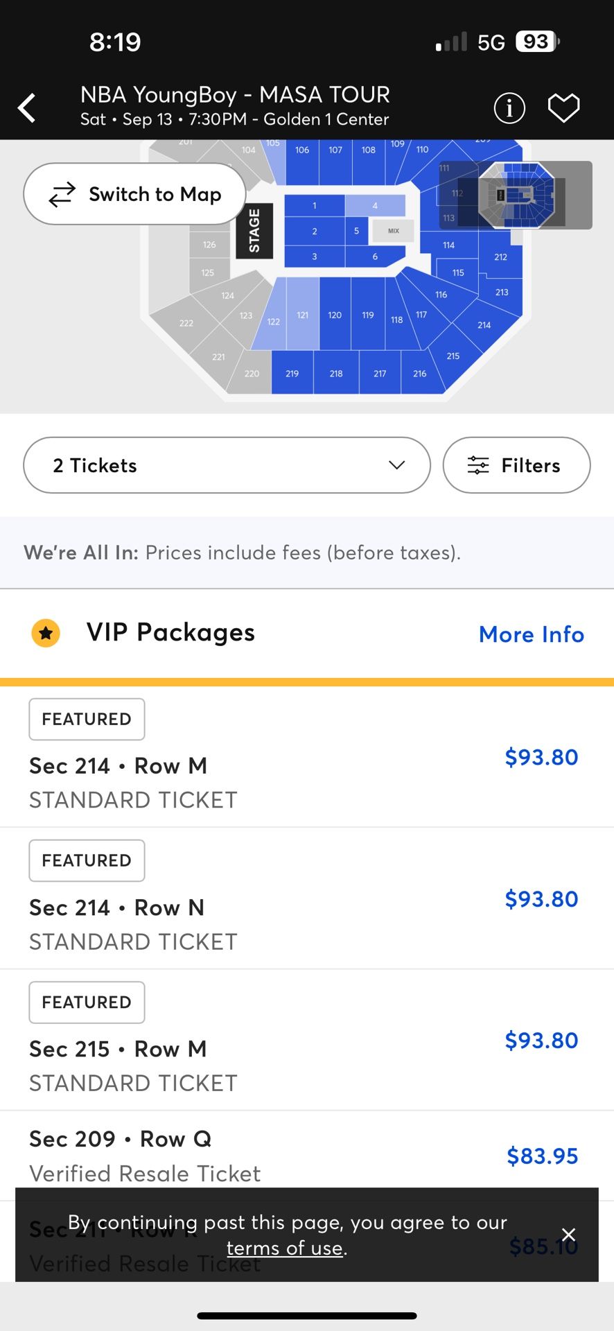 2 NBA Young Boy Tickets For Sale