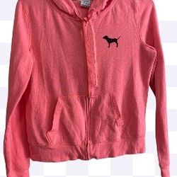 PINK victoria secret women’s zip up hoodie Medium