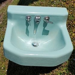 Vintage Sink Seafoam Green 