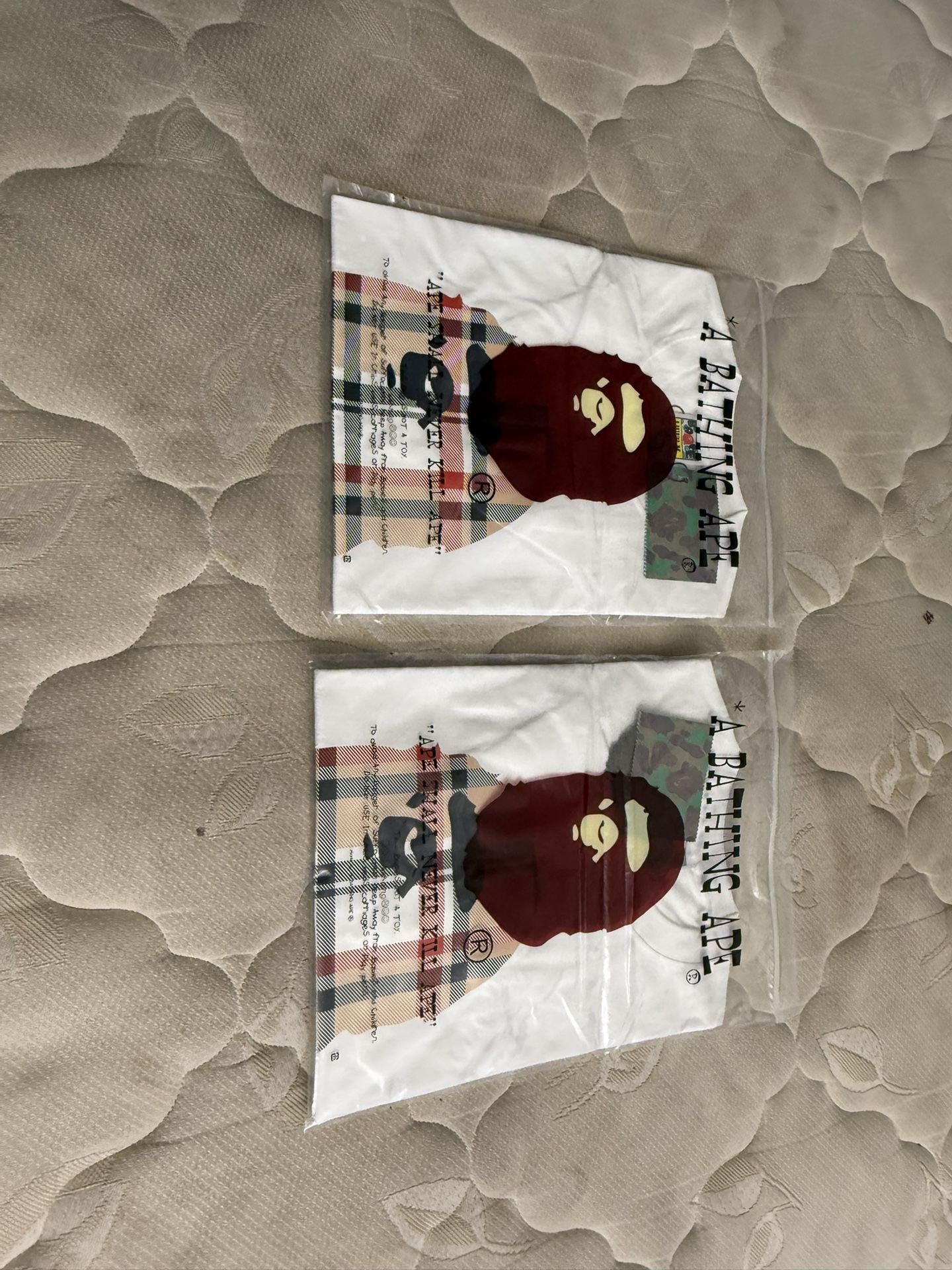 bape X burberry size medium