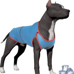 Brandnew(XLarge) Dog Cooling Shirts Absorb Water/Strechy & Easy Wearing, Lightweight Quick Dry 2 Leg Sleeveless Dog Cooling Shirts for Pit Bull Dogs O